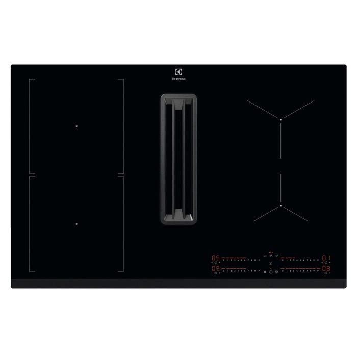 Plaque de cuisson aspirante a induction - ELECTROLUX - 4 foyers - 78 x 52 cm - KCC83443