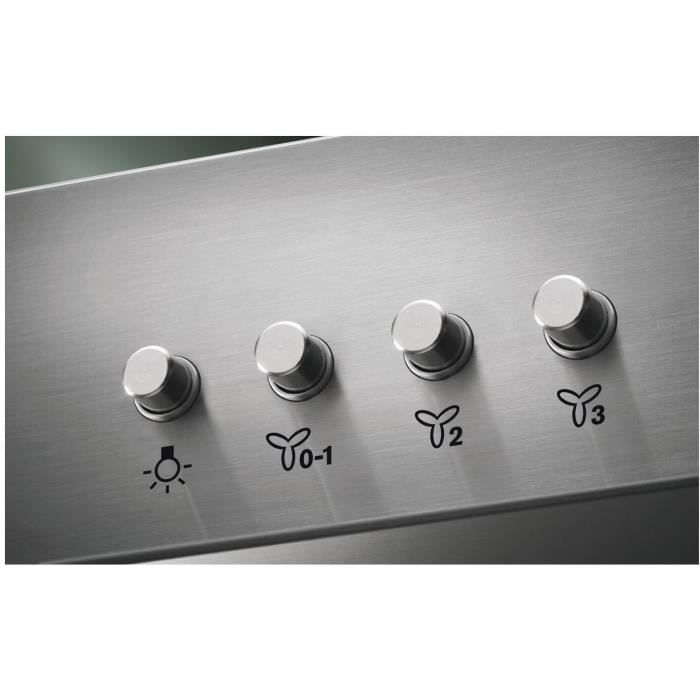 Hotte décorative - ELECTROLUX - LFT429X - Inox - 3 vitesses - 89,8 cm