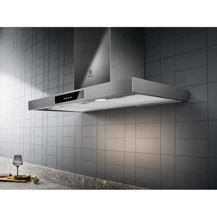 Hotte décorative - ELECTROLUX - LFT429X - Inox - 3 vitesses - 89,8 cm