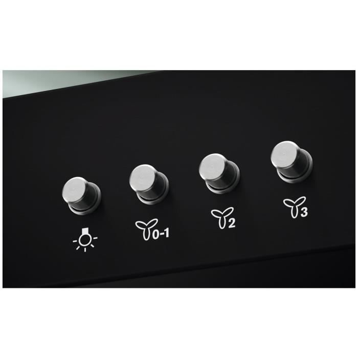 Hotte décorative box - ELECTROLUX - LFT429K - 89,8 x 45 x 67,8 cm - Noir