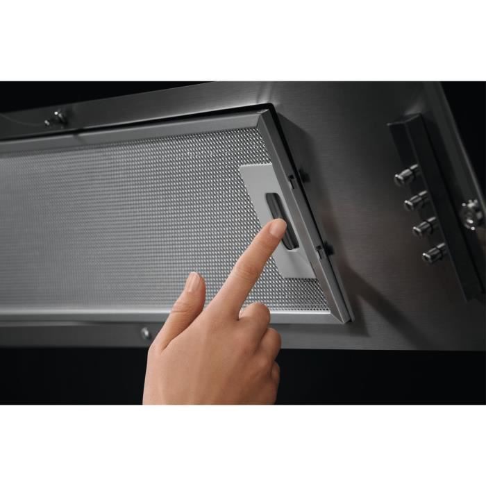 Electrolux Hotte inclinÈe - 90 cm (L) - Èvacuation ou recyclage- 66dB max - 3 vitesses - Noir - LFV319K