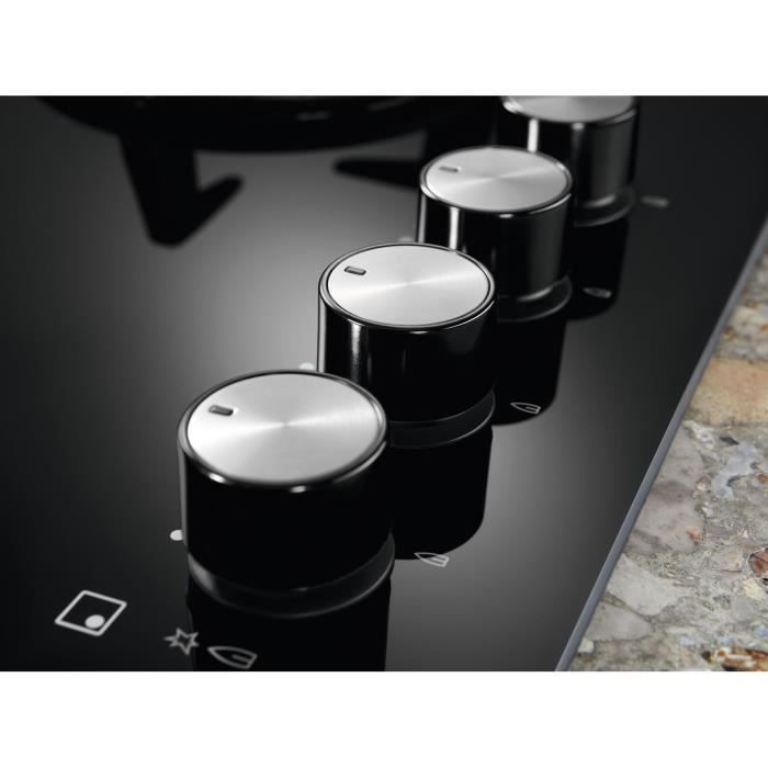 Plaque de cuisson a gaz - ELECTROLUX - KGG75362K - 5 foyers - 74 x 51 cm - Noir