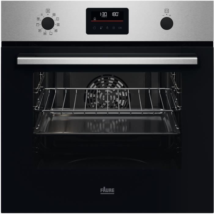 Four multifonction encastrable - Pyrolyse - FAURE - FOPWC6X2 - Inox - Porte froide