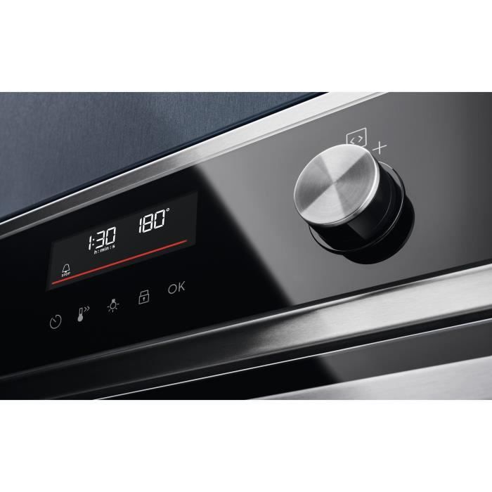 Four ELECTROLUX EOF6P56BX - Chaleur tournante pulsée - Pyrolyse - Porte froide - 25 recettes pré-programmées