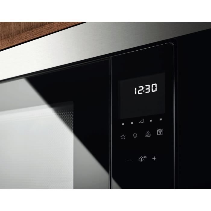 Micro-ondes encastrable - ELECTROLUX - CMS4253TMX - Inox anti-trace - 23l - Grill - H 388 x L 595 x P 400 mm