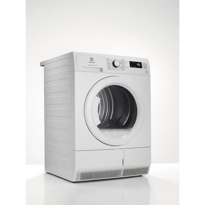 Seche-linge pompe a chaleur ELECTROLUX EDH1281UC - 8 kg - L60cm - Blanc