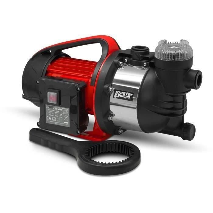 Pompe d'arrosage de surface - MASTER PUMPS - 1100 W - Débit 4600 L/h - Hauteur de refoulement 45 mCE max