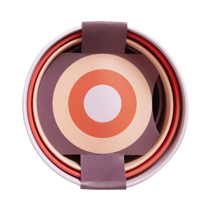 ELHO Pots de fleurs Lex Pott - Set 15 cm - Violet Rouge Rose Violet - L 15 x W 14.8 x H 14 cm - Intérieur - 100% recyclé