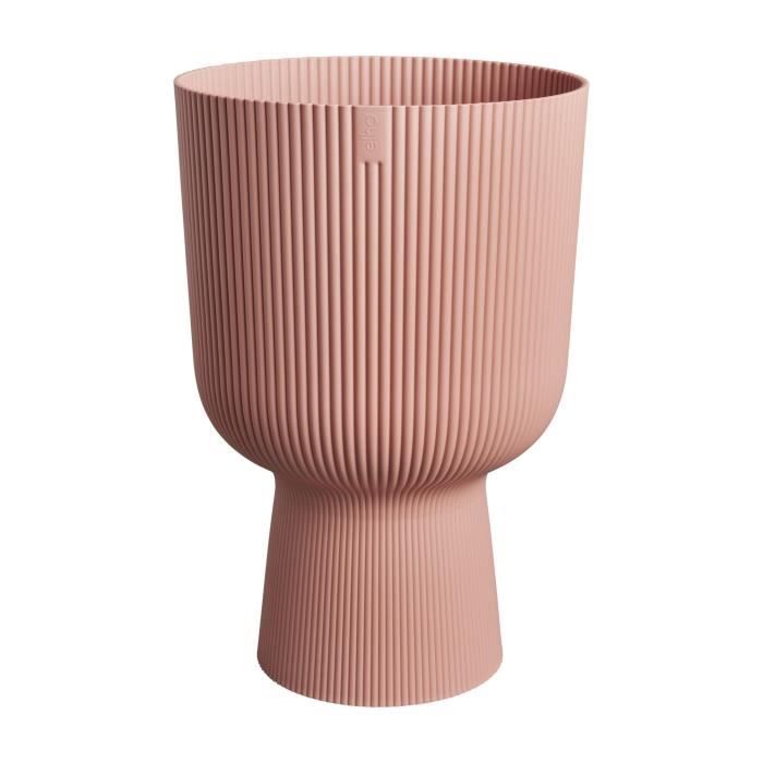 ELHO Pot de fleurs Vibes Fold Coupe - Rose - Ø 29.5 x H 45 cm - Intérieur - 100% recyclé