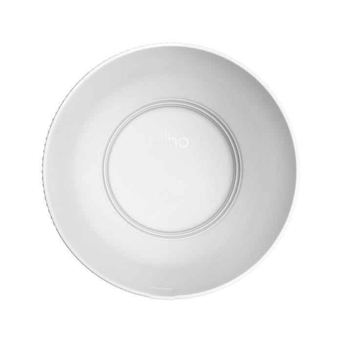 ELHO Pot de fleurs Jazz Rond - Blanc - Ø 26 x H 24 cm - Intérieur - 100% recyclé