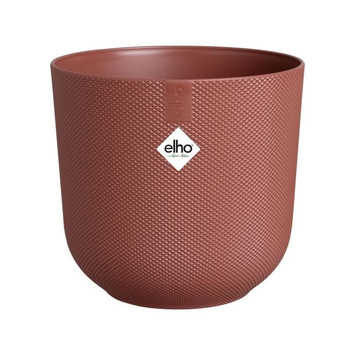 ELHO Pot de fleurs Jazz Rond - Rouge - Ø 26 x H 24 cm - Intérieur - 100% recyclé