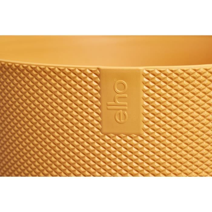ELHO Pot de fleurs Jazz Rond - Jaune - Ø 34.5 x H 32 cm - Intérieur - 100% recyclé
