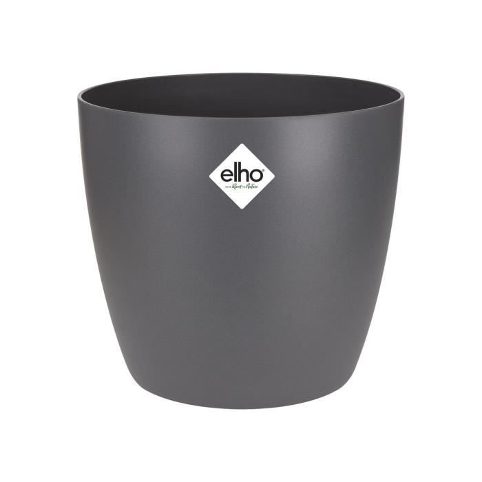 ELHO Pot de fleurs Brussels Rond - Ø 30 x H27,1 cm - Anthracite