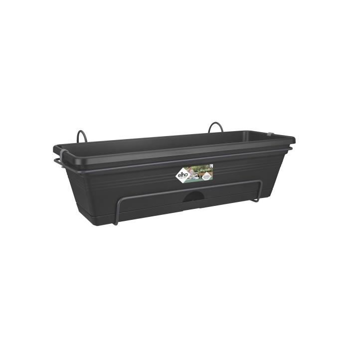 ELHO Balconniere Green Basics Allin1 - Extérieur & Balcon - L 25,7 x W 47,3 x H 16,7 cm - Vivre noir