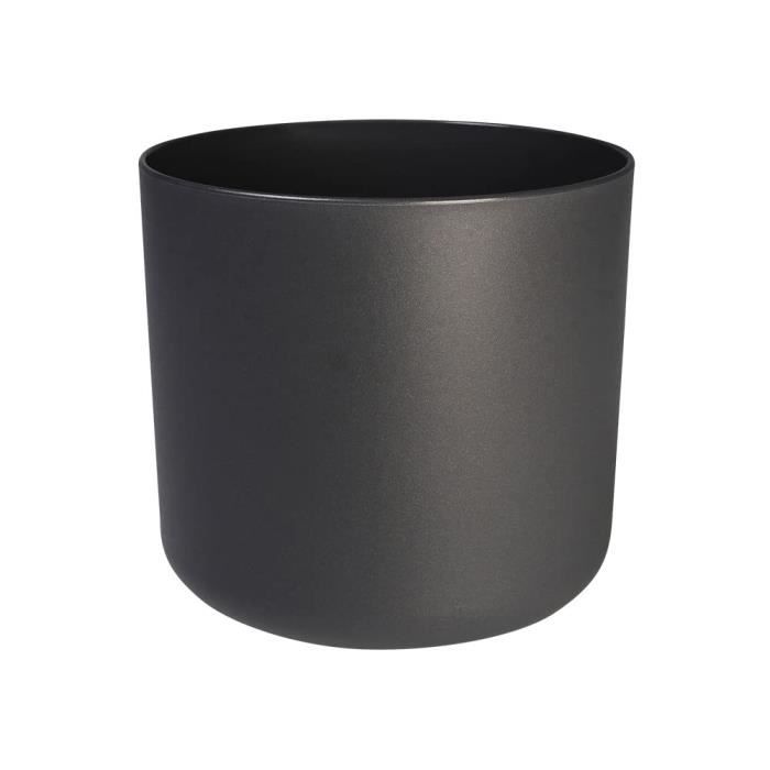 ELHO Pot de fleurs rond B.FOR Soft - Plastique - Ř29,5 x H 27,6 cm - Anthracite