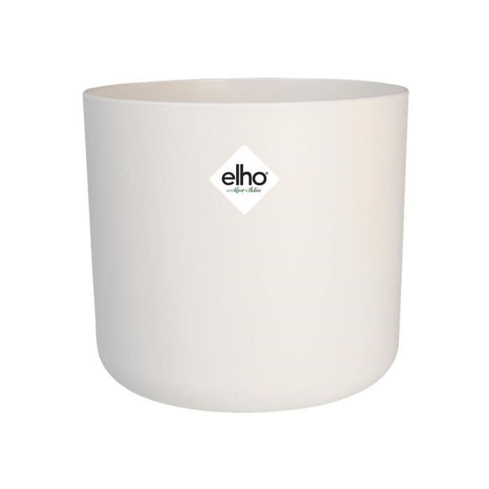 ELHO Pot de fleurs rond B.for Soft 35 - Ř 35 x H 32 cm - Intérieur - 100% recyclé - Blanc