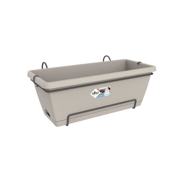 ELHO Jardiniere BARCELONA XL ALLIN1 - L 33.5 x l 54.5 x H 23 cm - Taupe