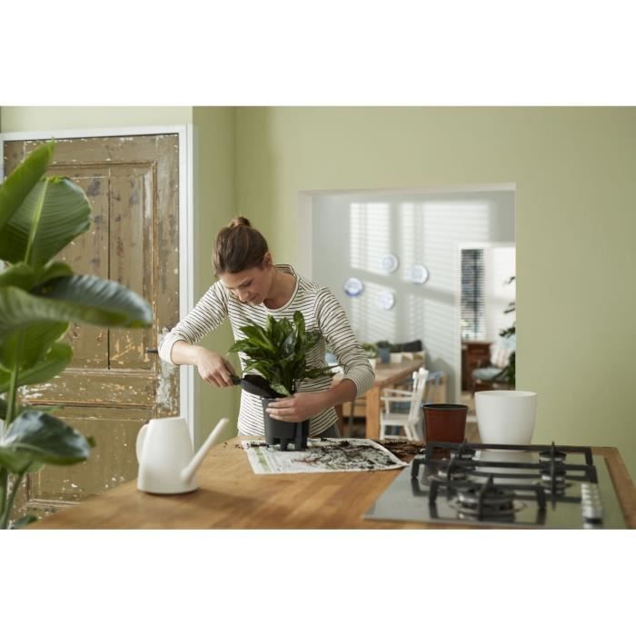 ELHO Pot de fleurs Self-watering Insert 28 living - Ø27,7 x H25,5 cm - Noir