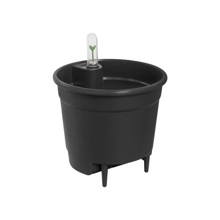 ELHO Pot de fleurs Self-watering Insert 28 living - Ř27,7 x H25,5 cm - Noir