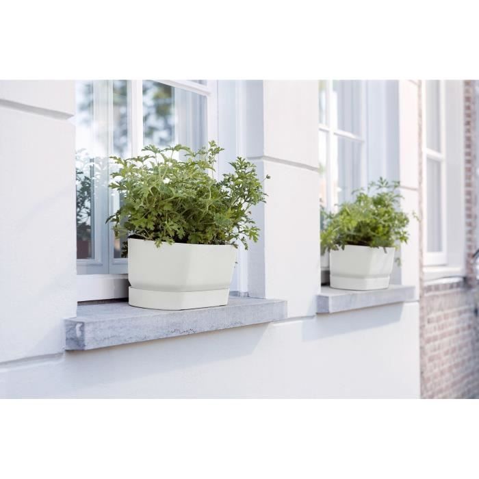 ELHO Jardiniere ovale GREENVILLE - Plastique recyclé - Ø70 x H 18,48 cm - Leaf Green