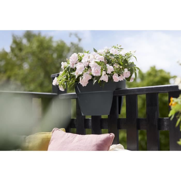 ELHO Balconniere Vibia Campana Flower Bridge 40 - 26x39x22cm - Balcon extérieur - Anthracite
