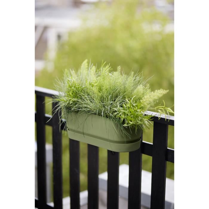 ELHO Balconniere GREENVILLE EASY BALCONY - L 21.2 x W 52 x H 19.4 cm - Leaf Green
