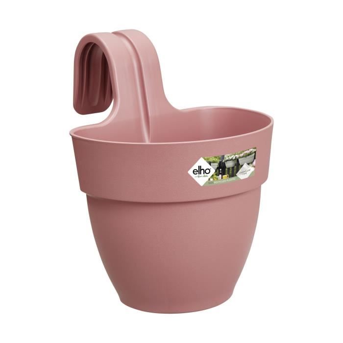 ELHO Pot de fleurs/Balconniere Vibia Campana Easy Hanger Small - Balcon extérieur - L 24.1 x W 20.5 x H 26.5 cm - Rose Poussiere