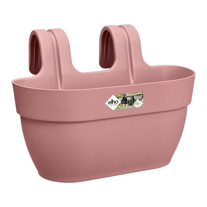 ELHO Pot de fleurs/Balconniere Vibia Campana Easy Hanger Medium - Balcon extérieur - L 24.1 x W 36 x H 26.5 cm - Rose Poussiere