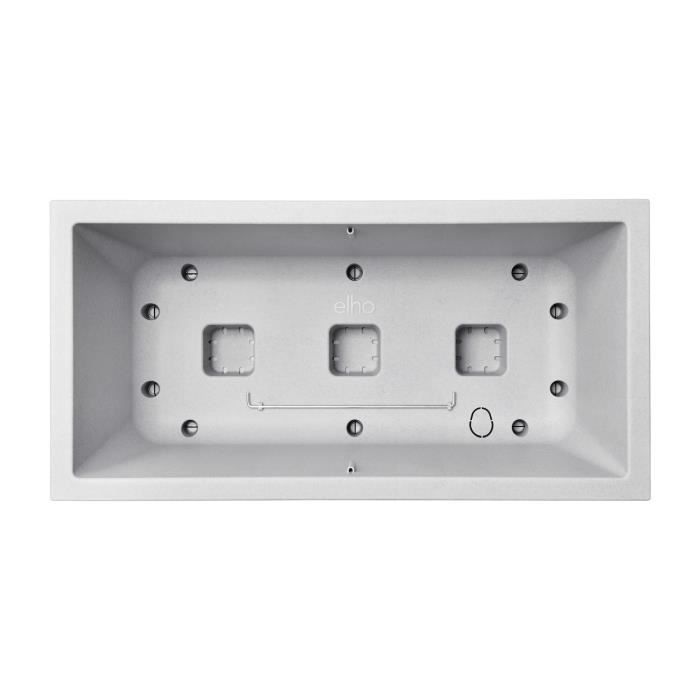 Elho Bac a fleurs Vivo Next Long 60 - L 59 x W 30 x H 29 cm - Intérieur,Extérieur - 100% recyclé - Gris
