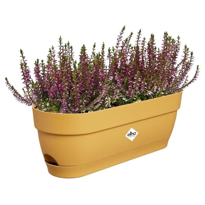 ELHO Balconniere ovale Vibia Campana - Plastique - Réservoir - 50 x 18,2 H 17 cm - Jaune Miel