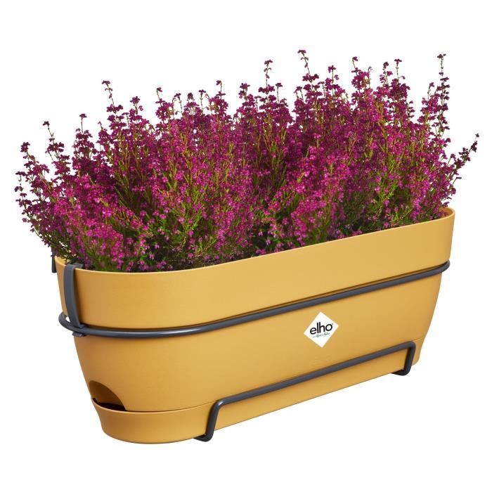 ELHO Balconniere ovale Vibia Campana Allin1 - Plastique - Réservoir - 50,4 x 26 x H17,7cm - Jaune Miel
