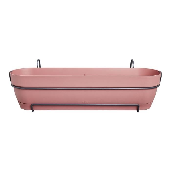 ELHO Balconniere Vibia Campana - Plastique - Réservoir - 70 x 26 x H17,7 cm - Rose Poussiere