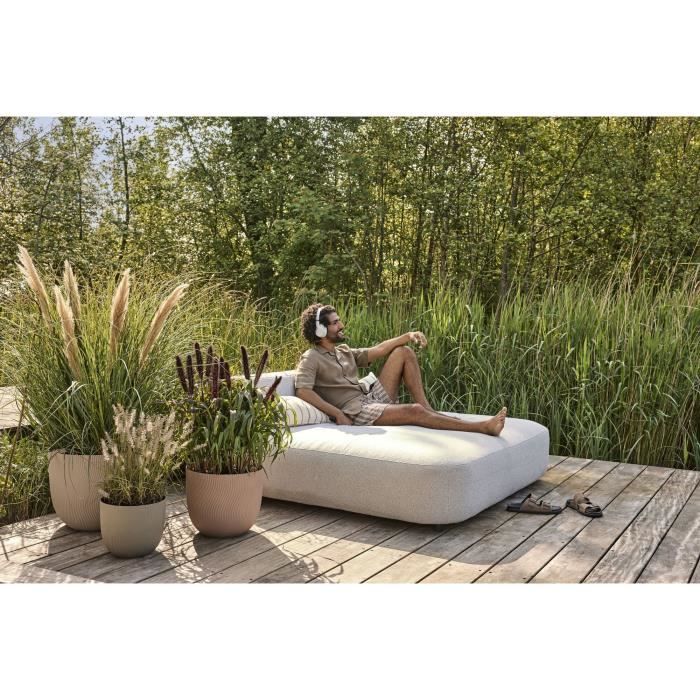 ELHO Pot de fleurs Sereh Rond 47 - Marron - Ø 47 x H 40 cm - 100% recyclé