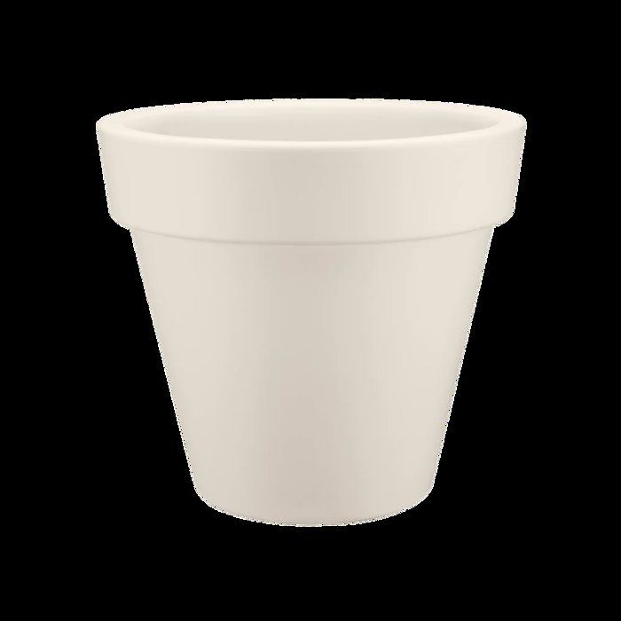 ELHO Pot de fleurs Pure Rond 60 - Blanc - Ř 59 x H 54 cm - 100% recyclé