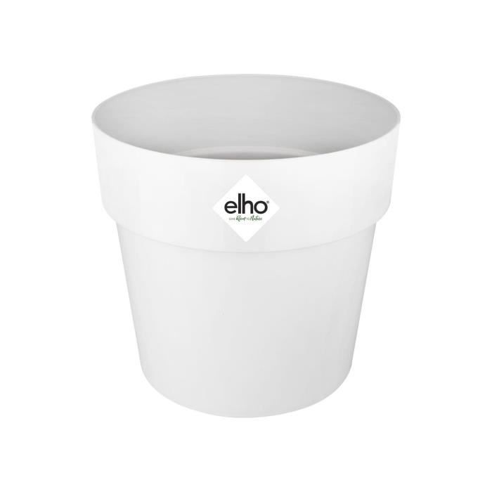 ELHO Pot de fleurs B.FOR ORIGINAL rond avec roues - 21,9L - Ø 35 x H 32 cm - blanc