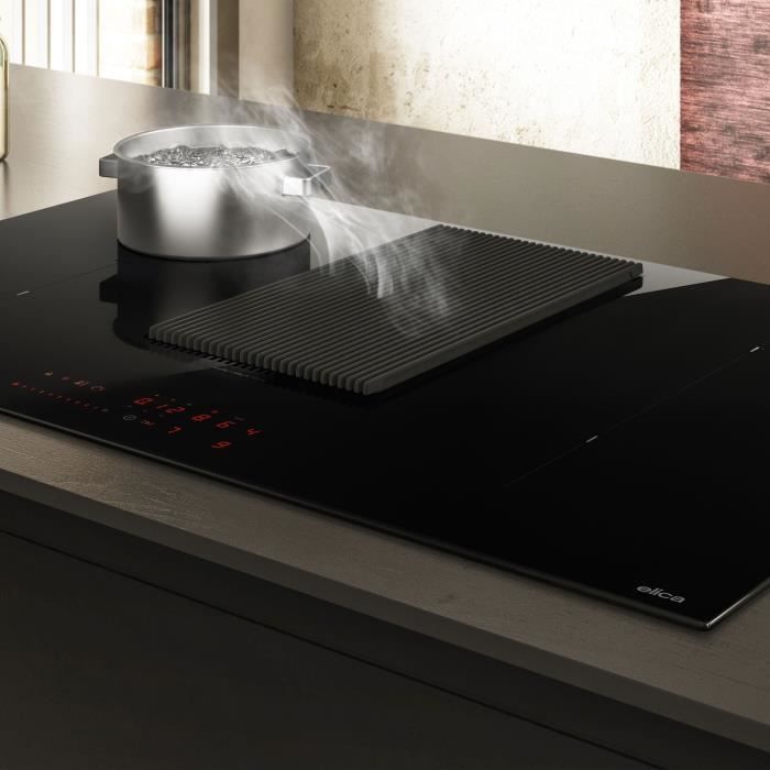 Table induction aspirante - ELICA - NIKOLATESLA PRIME S BL/A/83 - 4 zones de cuisson - Largeur 83 cm - Classe A