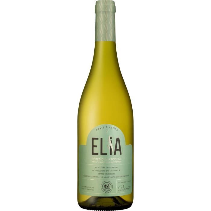 Elia 2024 IGP Côtes de Gascogne Vin blanc du Sud Ouest Naturellement bas en alcool 9°