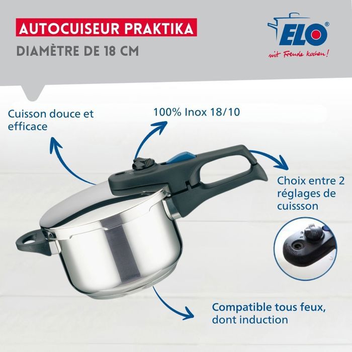 Autocuiseur - FACKELMANN - Elo Praktika - 18 cm - 2,7 litres