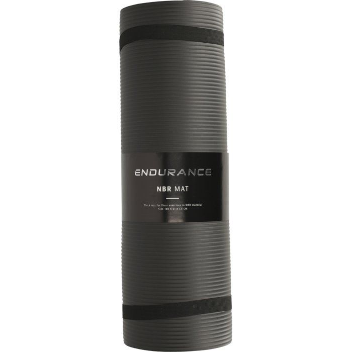 Tapis de Yoga - ENDURANCE - 4 mm - Noir