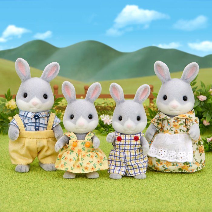 La famille Lapin Gris - Sylvanian Families - 4030