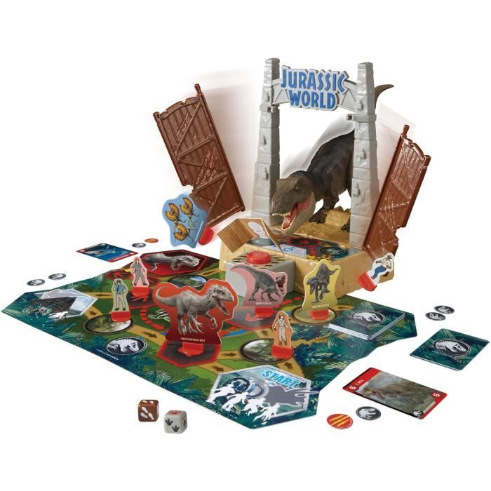 Jeu de société avec figurine T-Rex - EPOCH - Jurassic World T-Rex Escape
