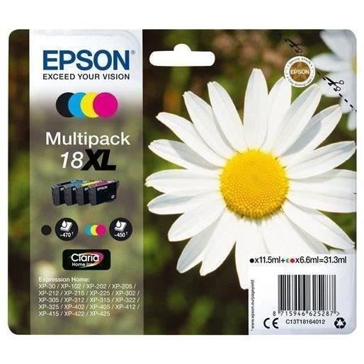 EPSON Multipack XL T1806 - Pâquerette - Noir, Cyan, Magenta, Jaune (C13T18164012)