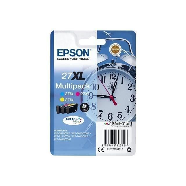 EPSON Multipack T2715 XL - RÈveil - Cyan, Magenta, Jaune (C13T27154012)