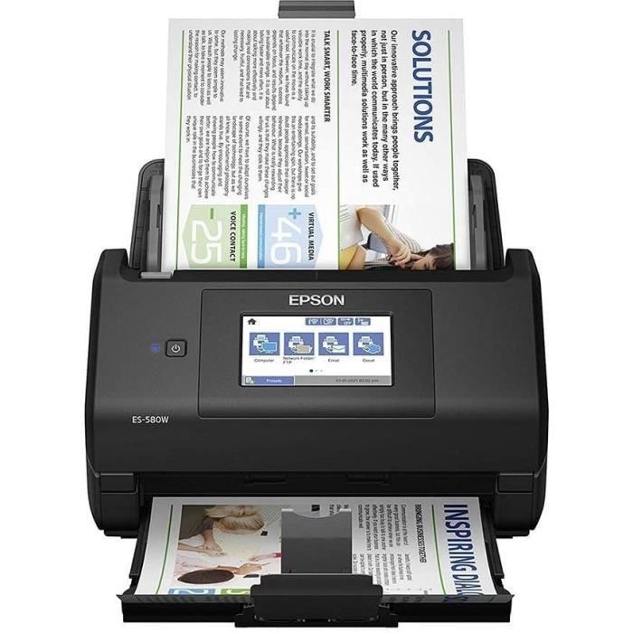 Scanner de documents de bureau EPSON ES-580W - Recto-verso automatique - 600 Dpi - Wi-Fi Direct