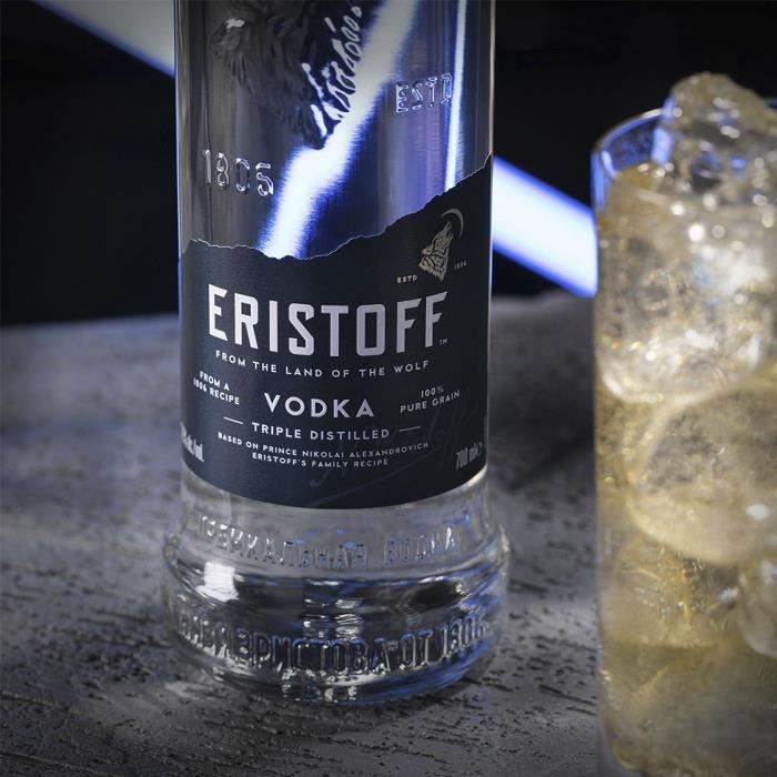 Vodka Eristoff Original - Vodka premium - 37,5%vol - 70cl