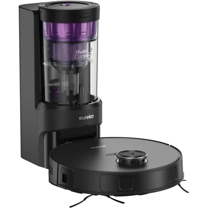EUREKA E20 Plus - Aspirateur Robot avec Station de Vidange Automatique - 8000 Pa - Anti Enchevetrement - Évitement d'Obstacles 3D