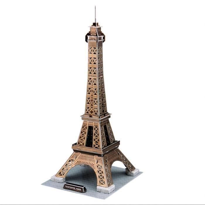 Puzzle 3D - Tour Eiffel - Jeu de construction - EXPLORA - 39 pieces - Des 5 ans