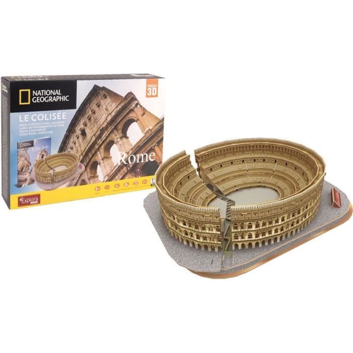 Puzzle 3D lumineux - Colisée - Jeu de construction - EXPLORA - 131 pieces - Des 8 ans