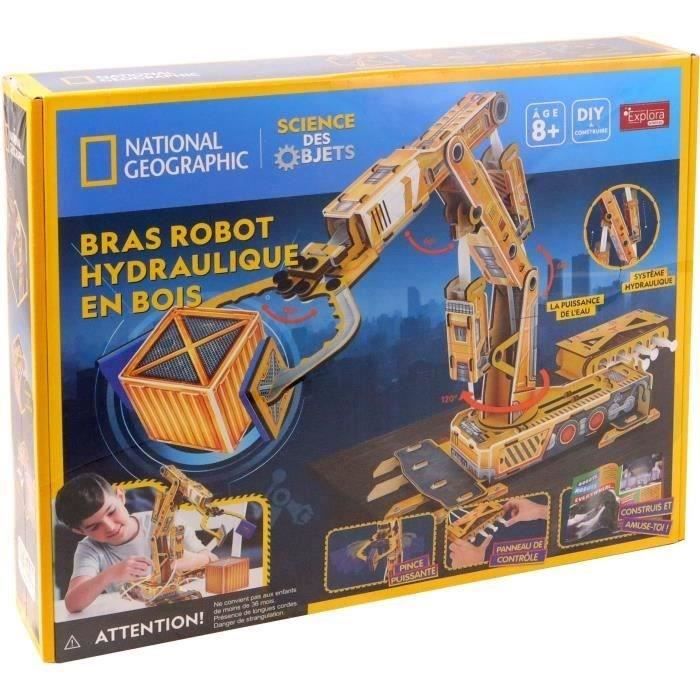 Maquette 3D NATIONAL GEOGRAPHIC - EXPLORA - Engin de Chantier Pince Hydraulique - 56x37 cm - Des 8 ans