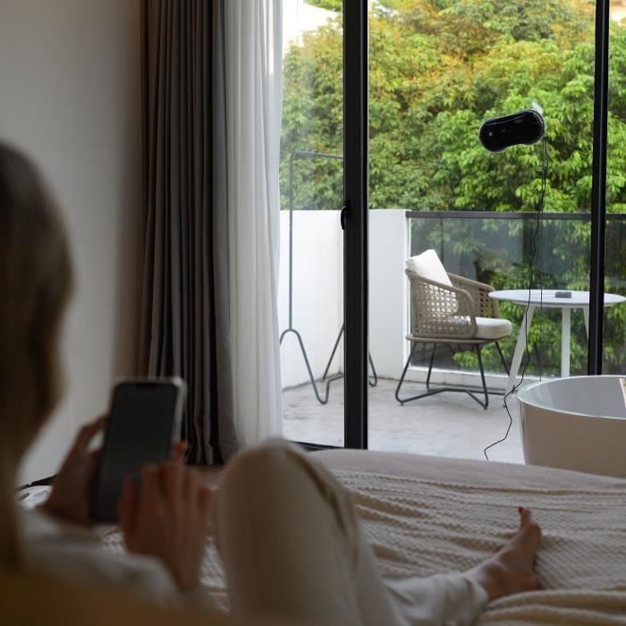 Robot Lave-vitres EZIclean Windobot S4 Plus - EZICLEAN - Mouvement rotatif - Batterie de secours - Humide